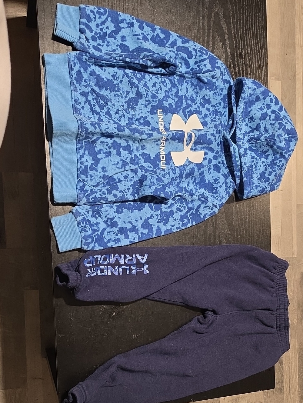 Under Armour Blue Camo Hoodie & Navy Joggers - Kids
